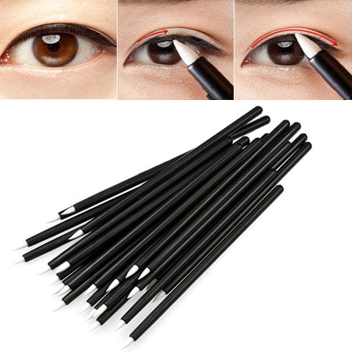 [Australia] - G2PLUS 100PCS Disposable Eyeliner Makeup Brushes Applicator Cosmetic Eye Wands 