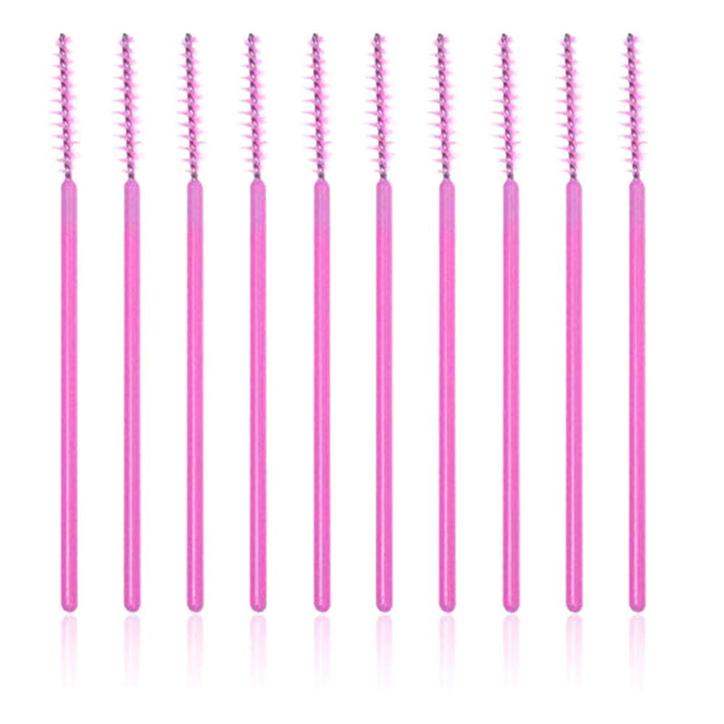 [Australia] - 300PCS Disposable Light Pink Eyelash Brushes Mascara Wands Makeup Brush Kit Cosmetic Applicators (50Pcs X 6 Pack) 
