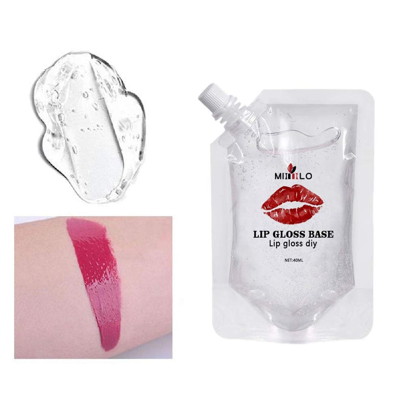 [Australia] - Hankyky Moisturize Lip Gloss Base Gel Lip Glaze Base 40ML for Making Your Own Lip balm, Diy Lip Plumper Making Organic Vegan Lip Balm Diy lip Glow Diy clear lip gloss Making your lip tint Lip Maximize 