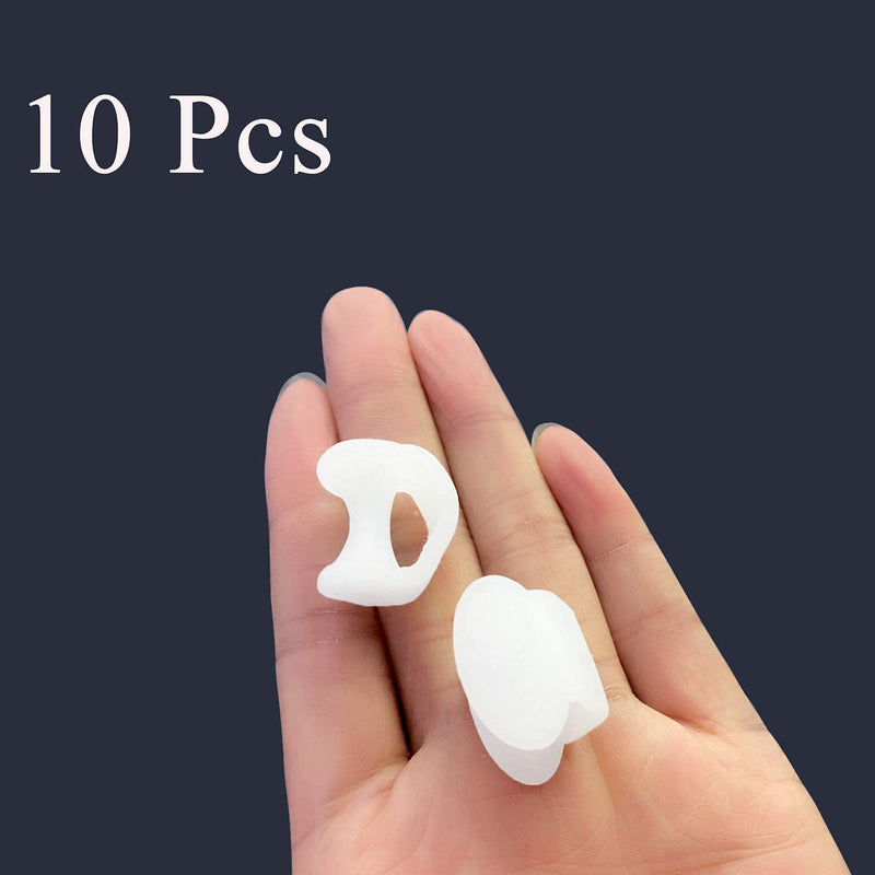 [Australia] - Hoogoo Pinky Gel Toe Separators, Silicone Toe Spacers, Small Toe Protector Spreader, Cushions for Curled Overlapping Separate Toe Correct 