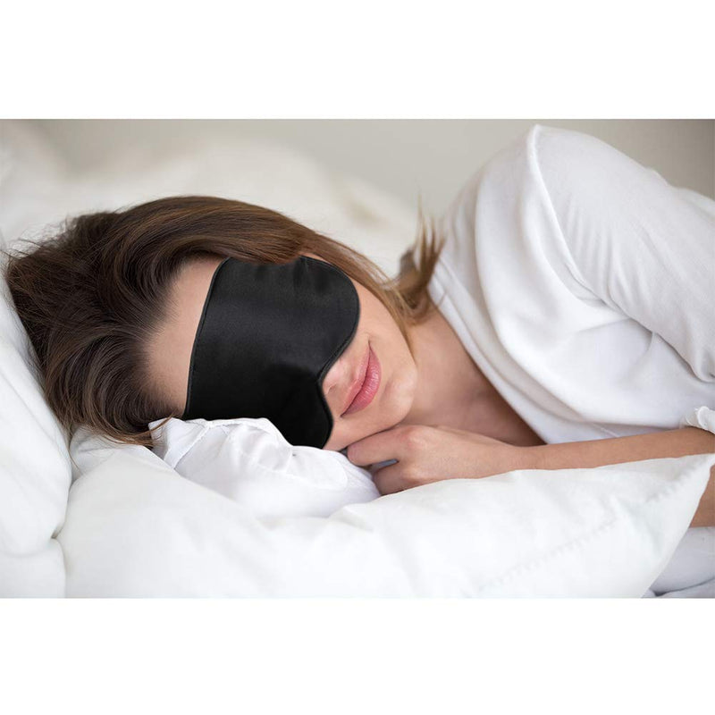 [Australia] - Sleep Mask, Silk Eye Mask Super Smooth Sleeping Mask by Jazzznap Medium (Pack of 1) 