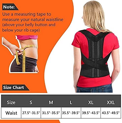 [Australia] - Back Brace Posture Corrector for Women and Men, Back Brace for Back Lumbar Support and Upright Back Breathable Back Straightener Back Corrector Posture Improve and Neck, Back, Shoulders Pain Relief Small 
