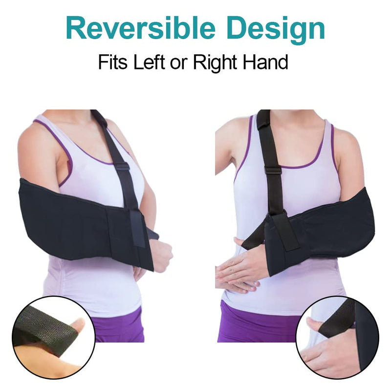 [Australia] - Japard Arm Sling for Shoulder Injury Shoulder Immobilizer Elbow Support Wrist Wraps, Ergonomically Designed Medical Sling for injury, Women & Men 