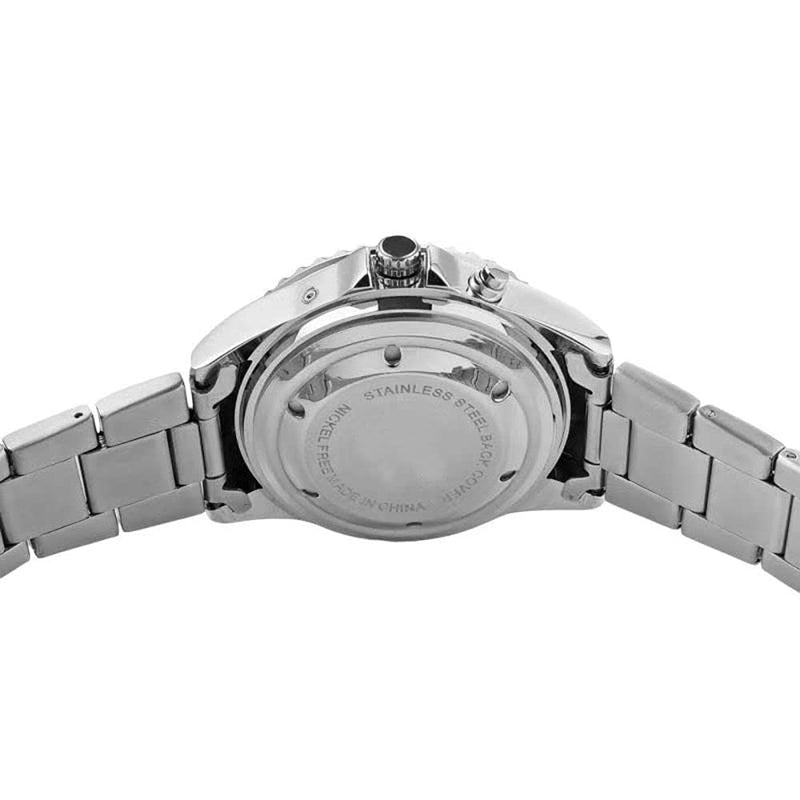 [Australia] - MAUJOY Quality Clear and Loud Voice Unisex Talking Watch Speaks The Time, Date or Alarm time for Elderly, Impaired Sight or Blind. White Face-Black Numbers-Expansion Band 