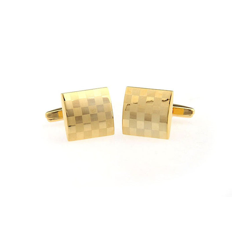 [Australia] - Mens Cufflinks Laser Classic Square Luxury Wedding Business Gift Cuff Links Style1 