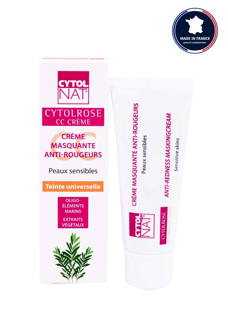 [Australia] - CYTOLROSE¬Æ CC Cream 40 ml, Masking tinted cream anti-redness for sensitive skin - Based on marine trace elements and plant extracts - Universal shade. 