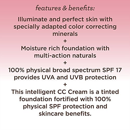 [Australia] - Pacifica Beauty Ultra CC Cream Radiant Foundation with Broad Spectrum SPF 7, Warm/Light, 1 Fl Oz 