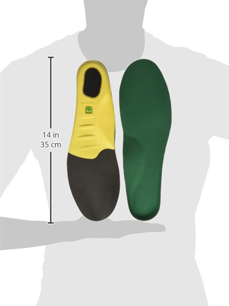 [Australia] - Spenco Polysorb Cross Trainer Athletic Cushioning Arch Support Shoe Insoles, Men's 14-15.5 Green 