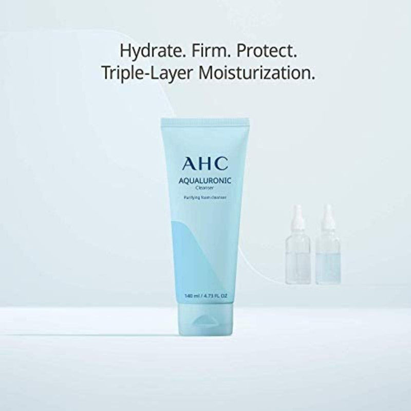 [Australia] - AHC Hydrating Aqualuronic Facial Cleanser for Dehydrated Skin Korean Skincare 140 ml 