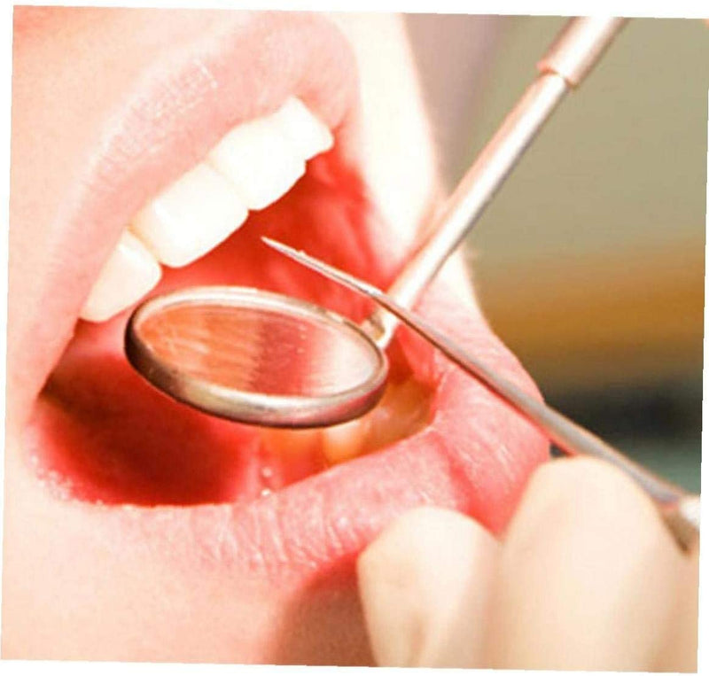 [Australia] - YNR Oral Dentistry Dental Oral Hygiene Mouth Mirror Stainless Steel Handle,Dentist Tool for Teeth Cleaning Inspection Daily Use Oral Care 
