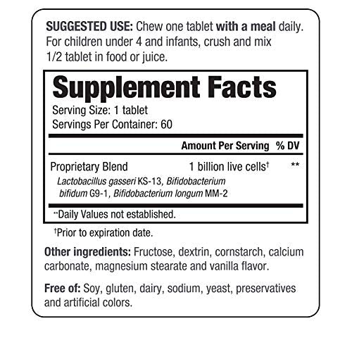 [Australia] - Kyo-Dophilius Kids Probiotic, Promotes Regularity and Immune Health*, 60 tablets (Packaging may vary) 