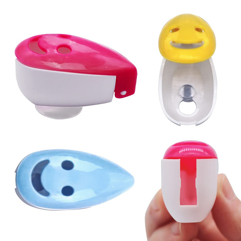 [Australia] - SYNCHAIN Toothbrush Holder Cover, 6pcs Toothbrush Head Cover Case Cap Suction Cup Portable Toothbrush Protector 6 Colors for Family, Kids, Travel 