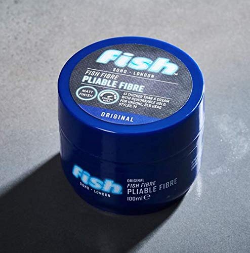 [Australia] - Fish Original Fish Fibre Pliable Fibre, For Undone Bedhead Styles, Strong Hold, Matt Finish, All Hair Types, 100ml 