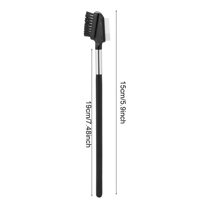 [Australia] - Stainless Steel Eyelash Comb, Eyelash and Eyebrow Brush with Dual-Comb for Brow Groomer Eyelash Extension Tools Cosmetic Makeup 