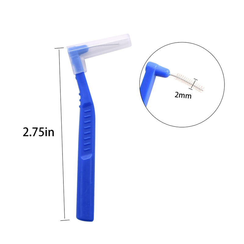 [Australia] - Angzhili 25 Pcs Interdental Brushes Oral Dental Hygiene Floss Brush Flossing Head Braces for Cleaning Tooth Cleaning Tool 