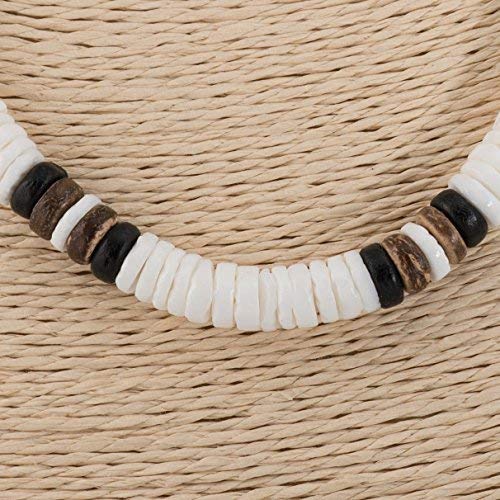 [Australia] - Puka Shells Necklace with Coconut Wood Beads Brown 