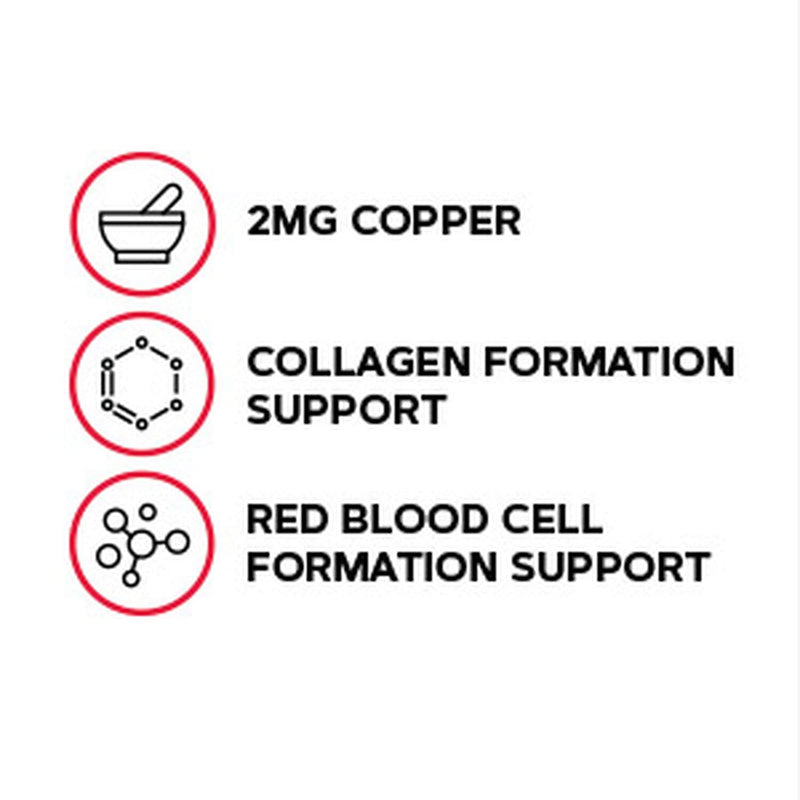 [Australia] - GNC Copper 2 mg 100 Vegetarian Tablets 