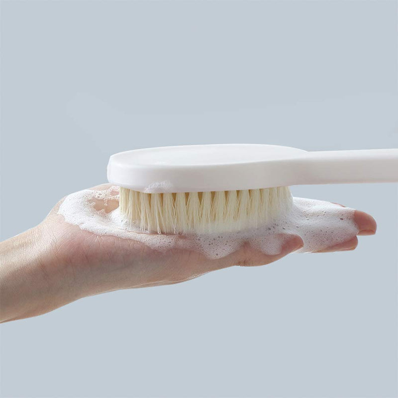 [Australia] - Ithyes Dry Brushing Body Brush Shower Bath Brush Long Handle Gentle Back Skin Scrubber Exfoliate Massage Improve Blood Circulation Cellulite Treatment 