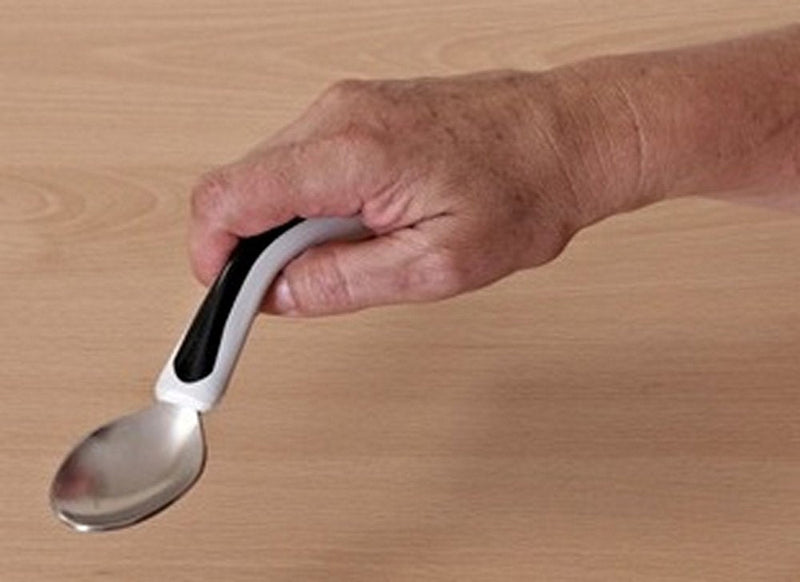 [Australia] - NRS Healthcare M80014 Kura Care Adult Fork & M80038 Kura Care Adult Spoon - Right Hand Angled + Adult Spoon 