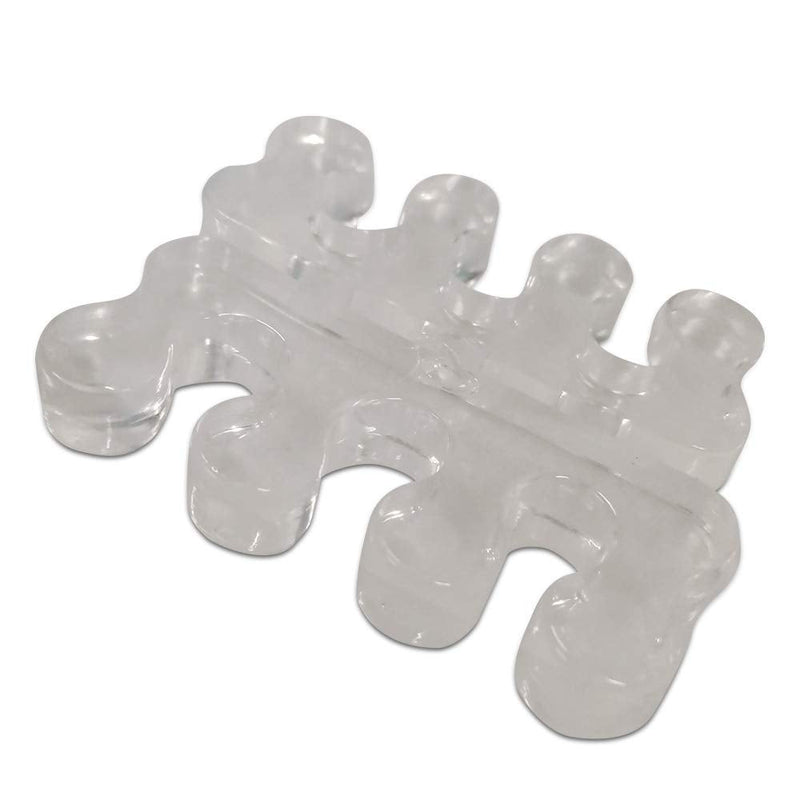 [Australia] - One Pair Yoga Toes Blue Toe Stretcher & Toe Separator Stop Foot Pain and Boost Athletic Performance (White) White 