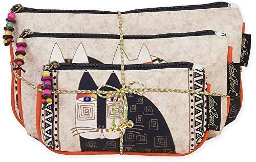 [Australia] - Laurel Burch Cosmetic Bag Set, Wild Cats, 3-Pack 