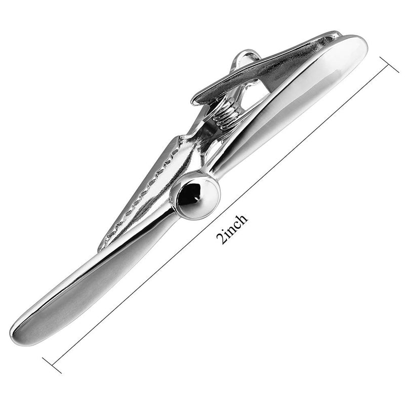 [Australia] - HAWSON 2 inch Tie Clip for Men-Novelty Propeller Necktie Bar Clip,Tie Pin,Special Interesting Gift for Men 