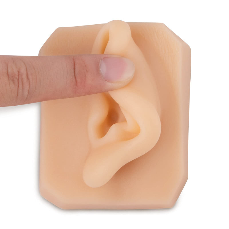 [Australia] - Ultrassist Soft Silicone Left Ear for Practicing Suture, Silicone Flexible Model for Education Display, Rubber Ear for Teaching Instructions 