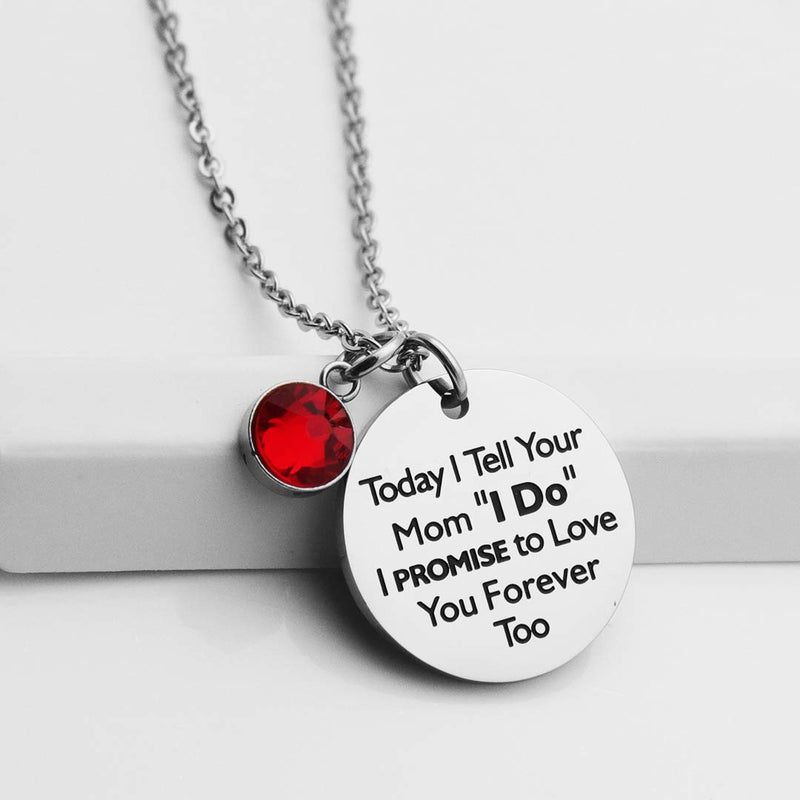 [Australia] - Ankiyabe Stepdaughter Necklace Today I Tell Your Mom/Dad I Do Wedding Day Gift for Future Stepdaughter from Stepdad Stepmom Today I Tell Your Mom I DO--From Stepdad 