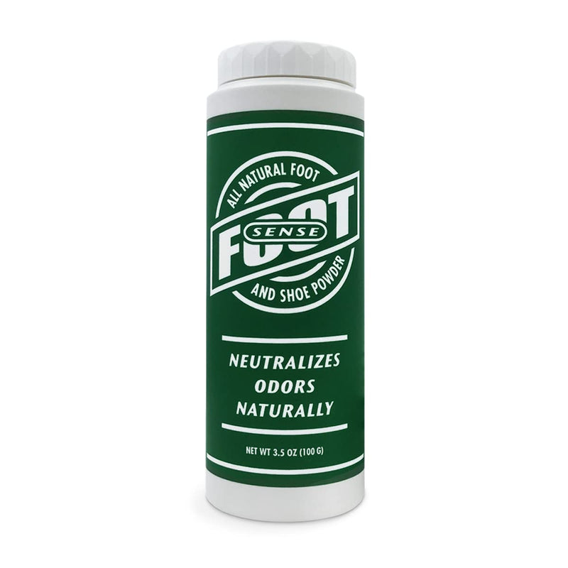 [Australia] - Natural Foot and Shoe Odor Eliminator – Talc-Free Shoe Deodorizer and Body Powder Neutralizes Smelly Odors – Long-Lasting, Fast-Acting Foot Powder for Kids and Adults – USA-Made by Foot Sense, 3.5 Oz. 