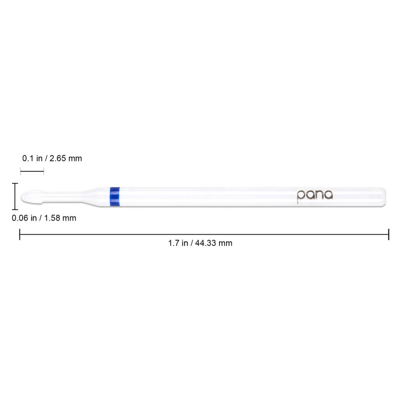 [Australia] - PANA 3/32" Shank Size Professional USA - Cuticle Cleaner White Ceramic Bit Medium Grit - Nail Drill Bit for Dremel Machine Medium (Pack of 1) 