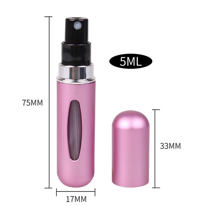 [Australia] - Mini Refillable Perfume Portable Atomizer Bottle Refillable Perfume Spray, Refill Pump Case for Traveling and Outgoing (5ml, 4 Pack) 