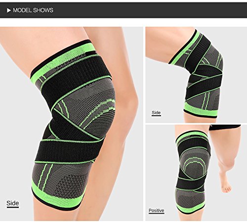 [Australia] - Knee Sleeve, Knee Pads Compression Fit Support -for Joint Pain and Arthritis Relief, Improved Circulation Compression - Wear Anywhere - Single (Green, XL) Green 