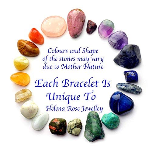 [Australia] - Ladies Magnetic Bracelet for Women - Natural Turquoise Gemstones - Fits Wrists up to 7.5" Fully Adjustable - with Jewellery Gift Box 