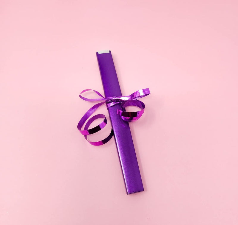 [Australia] - Glass Nail File with Case, Fingernail File for Manicure Nail Care - Bona Fide Beauty Premium Czech Glass Nail File Gold/Violet 