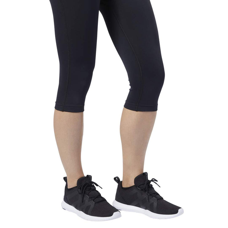 [Australia] - Reebok Women's Work Out Ready Pp Capri Black X-Small 