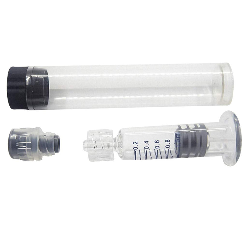 [Australia] - EXCEART 10PCS Luer Lock Syringe 1ml Universal Borosilicate Glass Syringe Sterile for Hospital Clinic Cosmetic Surgery 