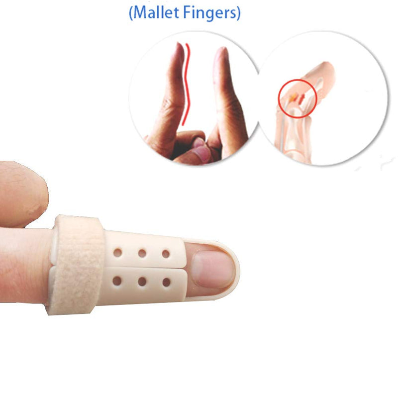 [Australia] - Plastic Small Finger Splints, 3 Size Mallet Dip Finger Support for Protector Broken Finger Straightening Knuckle Immobilizer 2# 