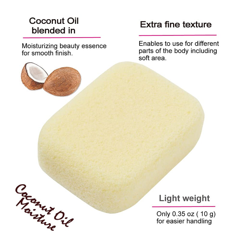 [Australia] - Pumice Stone for Feet, Body, Hands [Made in Japan] Coconut Oil Blended for Extra Fine Smooth Finish, Soft Foot Pumice Scrubber 