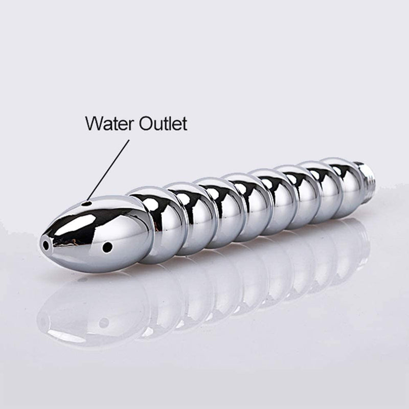 [Australia] - 5 Holes Shower Enema Douche Attachments - Deluxe Aluminium Shower Head Anal/Vaginal Cleaning Kit with Velvet Carry Bag 