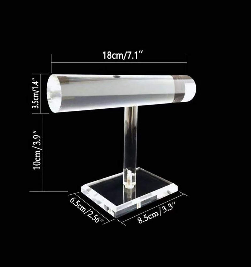 [Australia] - Jewelry Display Stands for Shows Premium Quality Clear T Bar Block Trade Store Exhibit Photo Prop Gallery Minimalist Style Contemporary Modern Design Unique Presentation T-Bar Stand 
