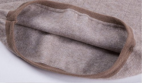 [Australia] - Men Women Soft Cashmere Waistband Kidney Binder Breathable Outdoor Sports Stomach Warming Protector Band Wrap Waist Back Brace Support Warmer Brown 