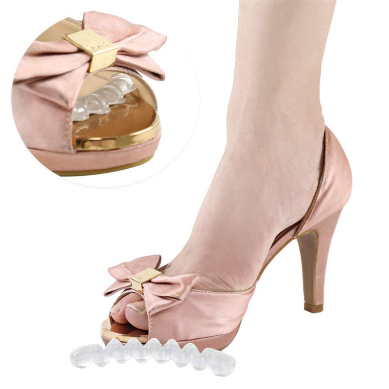 [Australia] - Exceart 1 Pair Clear High Heel Grips Adhensive Tape Silicone Gel Insert Pads Liner Sandal Cushion Sticker for Loose Women Too Big Shoes 