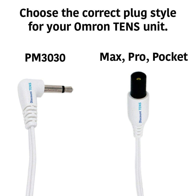 [Australia] - Discount TENS, Omron Compatible Lead Wires. Replacement Lead Wires for Omron Electrotherapy Devices. (PM3030, 2 Snap) PM3030 