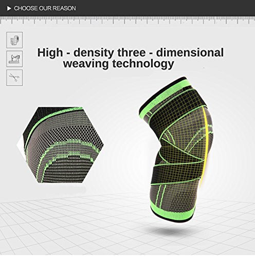 [Australia] - Knee Sleeve, Knee Pads Compression Fit Support -for Joint Pain and Arthritis Relief, Improved Circulation Compression - Wear Anywhere - Single (Green, XL) Green 