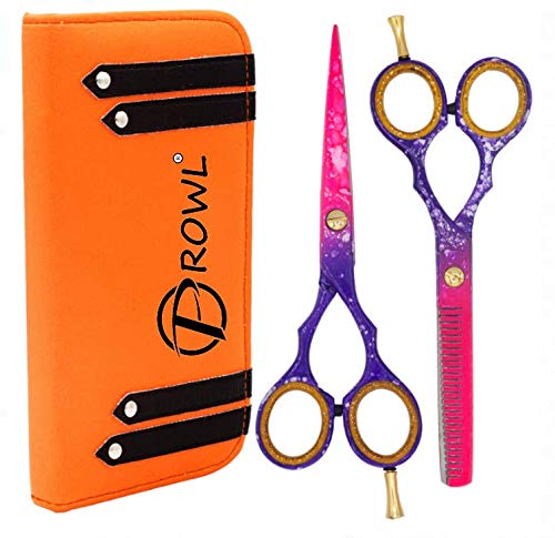 [Australia] - PROWL Hairdressing Scissors Set 5.5" Professional Hair Scissors & Thinning Scissors Kit, Hairdressing Scissors for Men Women Kids Pets Home Salon Barber 