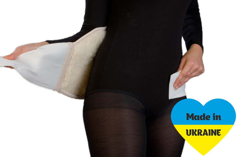 [Australia] - Merino Wool warming belt for lower back pain. Heating belt with Optimal Compression - for Men and Women. (#5 for Waist Circumference: 45-49 inch (116-125cm)) #5 for Waist Circumference: 45-49 inch (116-125cm) 