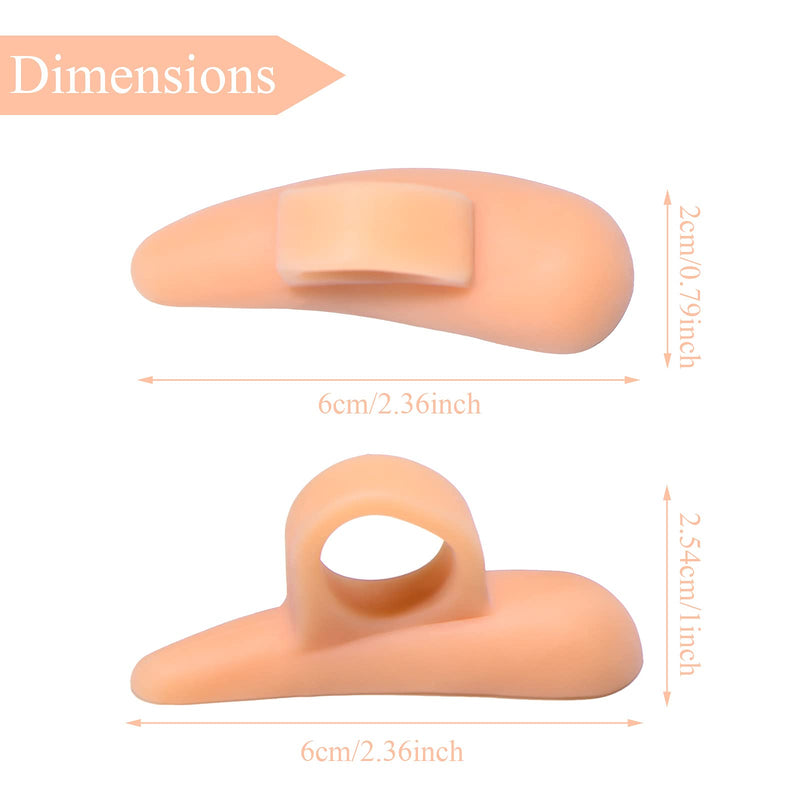 [Australia] - 12 Pairs Hammerhead Toe Pad Hammerhead Toe Spacers Gel Pad Claw Toe Temporary Corrector for Relieve Foot Pain, Pressure, Discomfort, and Improve Walking Stability (Peachpuff, White) As Pictures Shown 