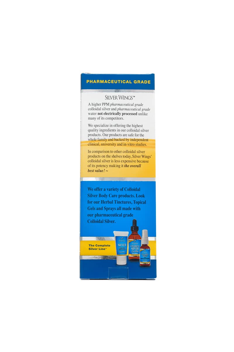 [Australia] - Natural Path Silver Wings Dietary Mineral Supplement, Colloidal Silver, 500 PPM, 4 fl. oz. / 120 ml 