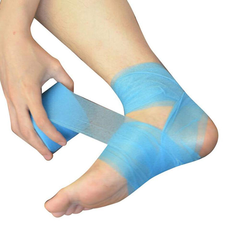 [Australia] - OBTANIM 4 Rolls Foam Underwrap Bandage Pre-Wrap Sports Tape for Athletic Elbow Knees Ankles, Latex Free (Skin Color, Black, Blue, Red) Skin Color, Black, Blue, Red 