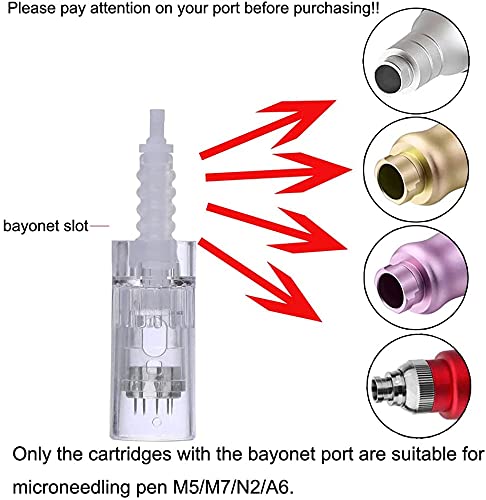 [Australia] - PIPM N2/M5/M7/A6 Pen 12-pin Cartridges Disposable Microneedling Micro Needle Replacement Cartridges Parts bayonet slot Needle 10PCS 0.25mm 12 Pins 